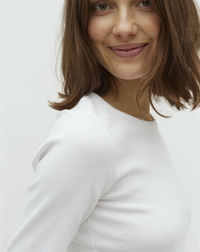 Mbym - Otis Langærmet Trøje - White 